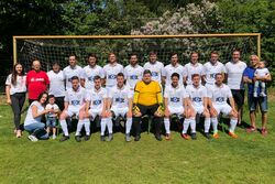 Die neuen Trikots der Firma BOZ wurden beim 9:0 gegen den FC Leeheim eingeweiht